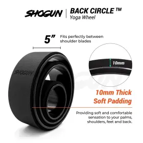 717927612666 SHOGUN SPORTS Yoga Wheel Roller Pain Relief #3