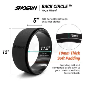 717927615285 SHOGUN SPORTS Yoga Wheel Roller Pain Relief #3
