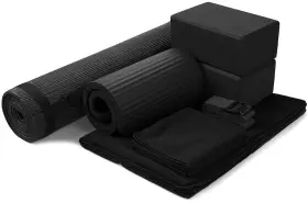 810963031160 SIGNATURE FITNESS Yoga Set Mat Strap Blocks