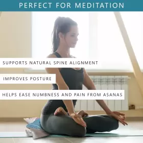 196852252411 SILENT MIND Lotus Meditation Cushion Enhanced #2