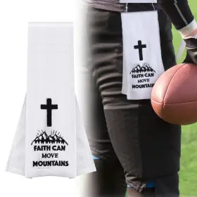 YYW-SIMGOING-1626 SIMGOING Football Towel Christian Cross