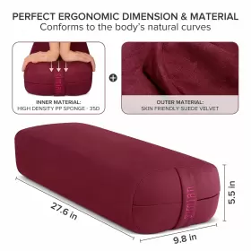 753625024011 SIMIAN Yoga Bolster Pillow Meditation Supportive #3
