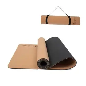 TPE-4K SLANTEK LLC Cork Yoga Mat Strap Slip Dual Fitness