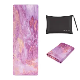 YJD-SUEDE1.5-YR02-PIN SNAKUGA Travel Yoga Mat Slip Exercise