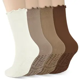 YDW-01-06-FBA SOCKSFAD Pilates Socks Women Yoga Grip Desert