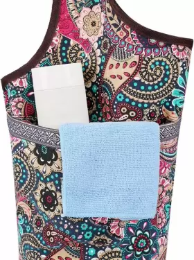 791360224303 SOOGUS Yoga Mat Bag Blocks Patterned Flower #3