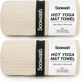 445020025023 SOOWASH LLC Slip Yoga Mat Towel Pack Absorbent