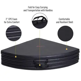 842525199537 SOOZIER Round Folding Pole Dance Mat #3