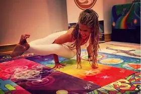 445035710792 SPIRITUAL REVOLUTION Yoga Mat Towel Grips While #2