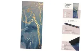 850024670129 SPIRITUAL WARRIOR Suede Yoga Mat Printed Natural