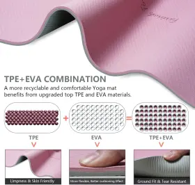 Tp-grade-mat SPORT Yoga High Density Exercise Mats Slip #2