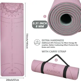Tp-grade-mat SPORT Yoga High Density Exercise Mats Slip #3