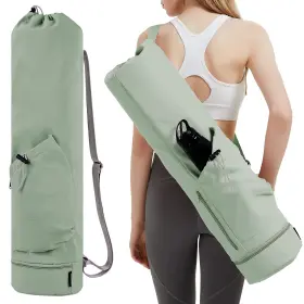 Sportsnew Sn3121 Yoga Mat Bag With Water Bottle Pocket And Bottom Wet Exercise Ma Sportsnew Sn3121 Yoga Mat Bag With Water Bottle Pocket And Bottom Wet Exercise Ma