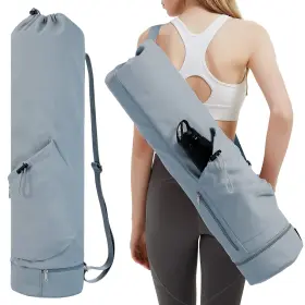 Sportsnew Sn3121gb Yoga Mat Bag With Water Bottle Pocket And Bottom Wet Exercise Ma Sportsnew Sn3121gb Yoga Mat Bag With Water Bottle Pocket And Bottom Wet Exercise Ma