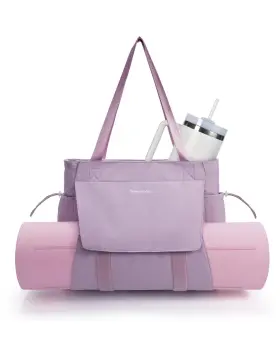 Sportsnew Us3-sn0203601pl05 Yoga Mat Bag Tote Gym Bags For Women Men With Waterproof Wet Pocket And Ho