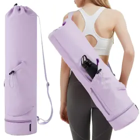 Sportsnew Us3-sn3121 Yoga Mat Bag With Water Bottle Pocket And Bottom Wet Exercise Ma