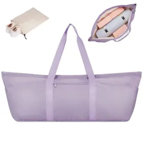 Sportsnew Us3-sn3234pm Large Yoga Mat Bag With Shoes Compartment And Wet Pocket Ladies Pil