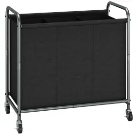 IB-1006000092 STORAGE MANIAC Rolling Laundry Hamper Basket