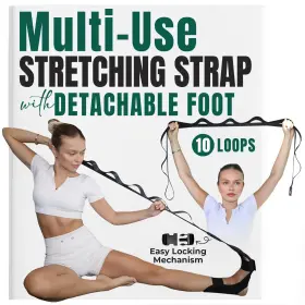 1326255 STRECTRA Stretching Strap Loops Elastic Leg Calf