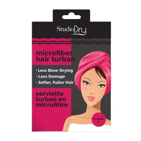 SD8176PB STUDIO DRY Absorbent Hair Towel Turban Wrap Pink