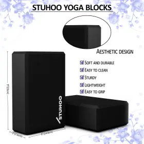 8206-STUHOO STUHOO Yoga Blocks Pack Strap Descriptive Book #2