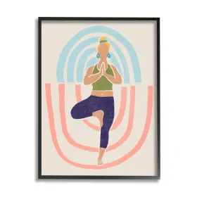 196216616422 STUPELL INDUSTRIES Minimal Yoga Exercise Person