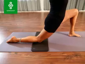 SM001BLK SUKHAMAT Yoga Knee Pad Cushion Elbows Wrists #3
