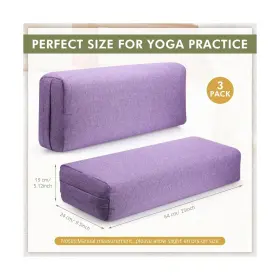 PILLOW-1 SUZILE Pack Yoga Bolster Restorative Meditation Pi #2