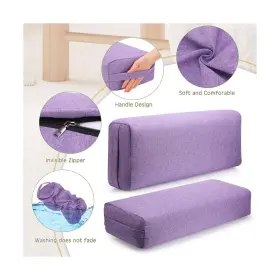PILLOW-1 SUZILE Pack Yoga Bolster Restorative Meditation Pi #3