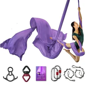 792057542489 SYCYKA Deluxe Aerial Silks Set Yoga Acrobatics