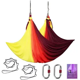 Sycyka 792057544711 Aerial Yoga Hammock L5m W2.8m Pilates Silk Swing Set With 2000 Ib