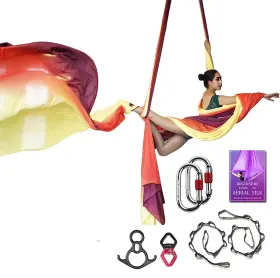 Sycyka 792057544872 Aerial Silks Deluxe Equipment Set For Yoga Hammock