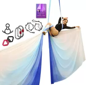 Sycyka 792057544889 Aerial Silks Deluxe Equipment Set For Yoga Hammock