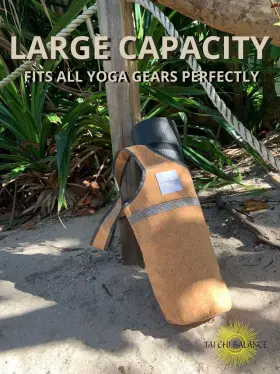 198168184516 TAI CHI BALANCE Cork Yoga Bag Carriers Women Gym #2
