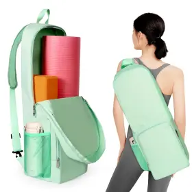 AY001-1 TANGONER Yoga Mat Bag Carrier Mesh Zipper Pocket