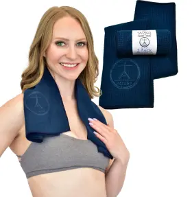 BLUE-2 TATAGO Yoga Sweat Towel Oceanic