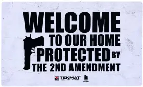 TEK-42-2AMEND TEKMAT Right Bear Arms Door Mat