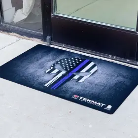 TEK-42-BLUELINE TEKMAT Punisher Door Mat #2