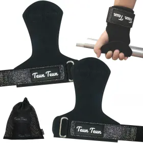 TNT01 TEUN Glitter Wrist Straps Weightlifting Womens Gym