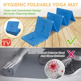 850053553585 TGU Yoga Mat Illustrated Embossed Poses Square #3