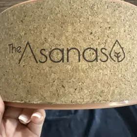 0484P995 THE ASANAS Cork Yoga Wheel Peach