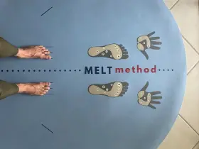 Mmroundmat THE MELT METHOD Round Excercise Mat #3