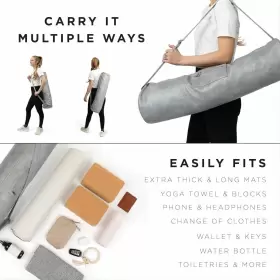 00860009902602 THE ORDINARY OAK Yoga Mat Bag Vegan Slate #2