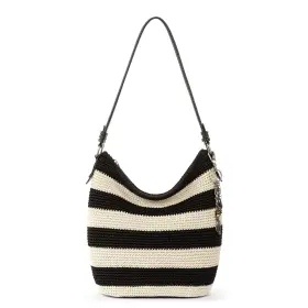 108592 THE SAK Womens Sequoia Hobo Bag Crochet Stripe