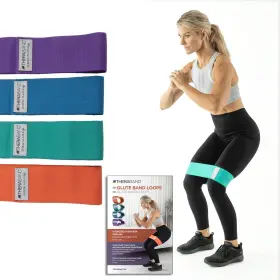 15485 THERABAND Glute Loops Fabric Exercise Bands Set