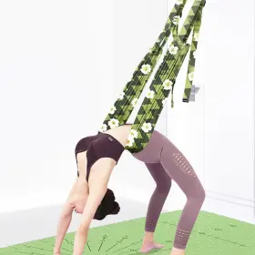 331632951707 TOCO FREIDO Waist Leg Stretch Strap Yoga Fitness