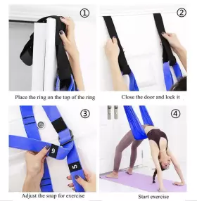424511559284 TOCO FREIDO Waist Leg Stretch Strap Yoga Fitness #3