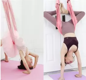 782910404122 TOCO FREIDO Waist Leg Stretch Strap Yoga Fitness