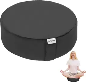 696563812077 TOKSAY Buckwheat Meditation Cushion Floor Pillow #2