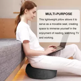 696563812077 TOKSAY Buckwheat Meditation Cushion Floor Pillow #3